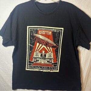 Led Zeppelin Mothership Graphic Band T-Shirt Black Rock Tee XL